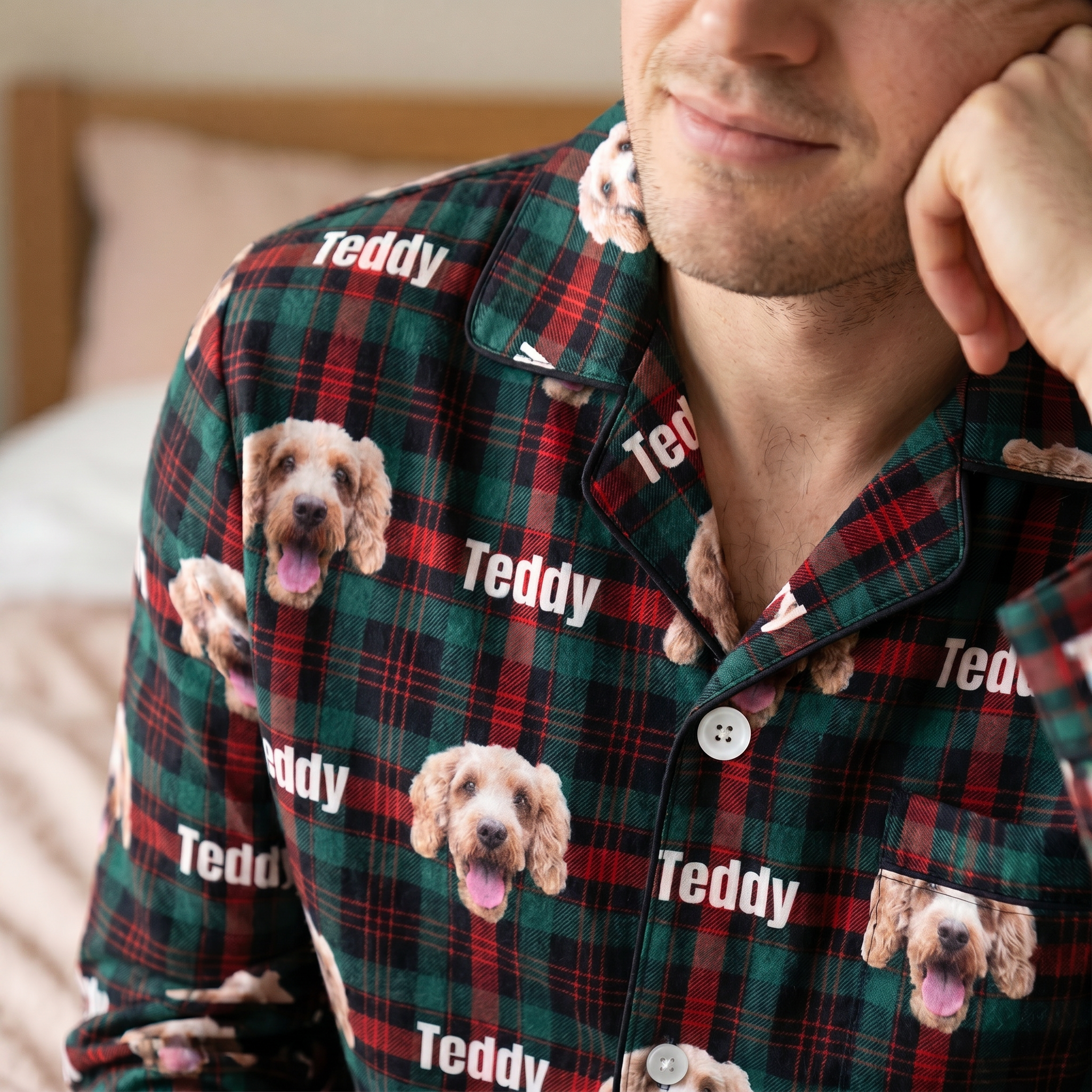 My Pet PJs personalised photo pyjama set with custom names - The Custom Co