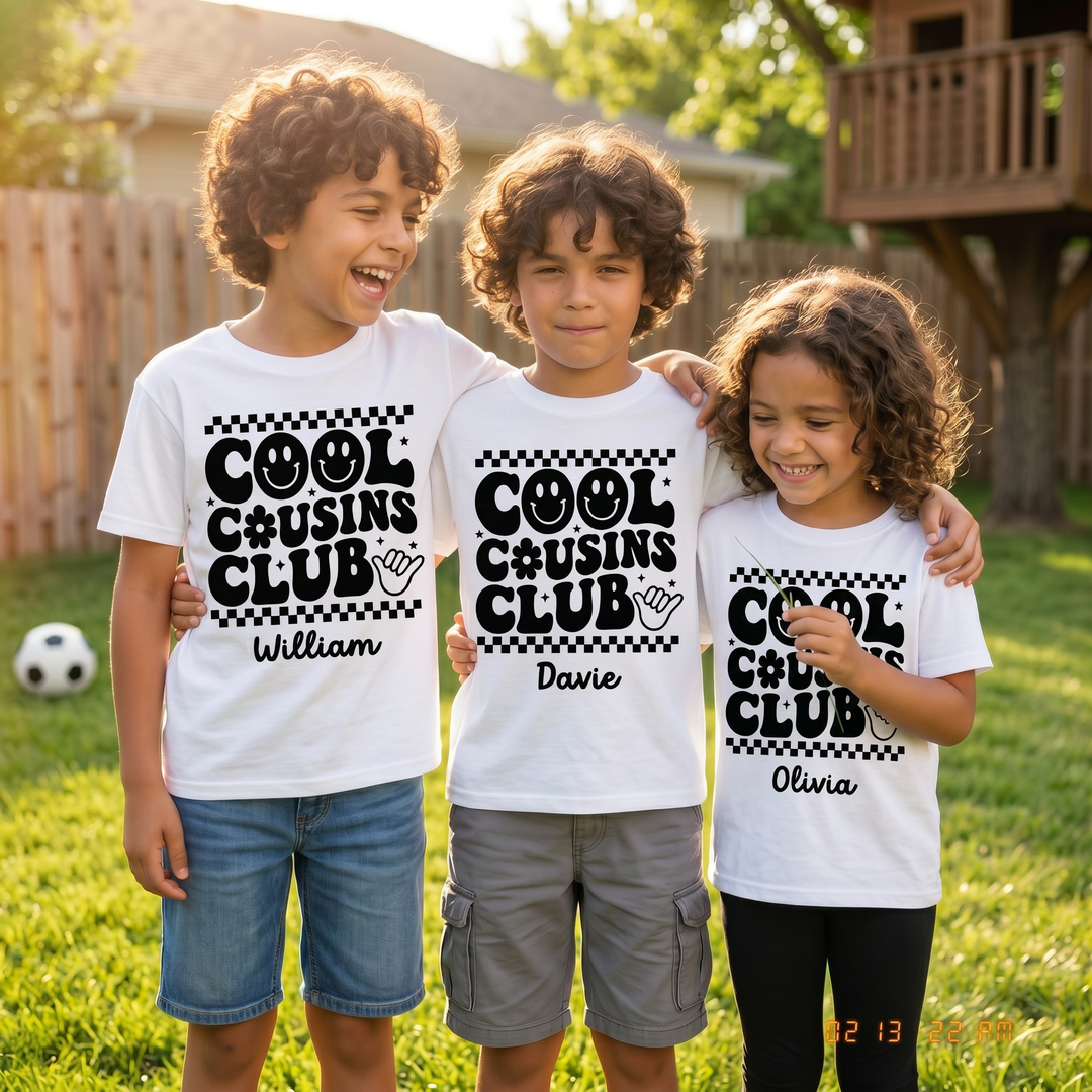 Personalised Cool Cousins Club T-Shirt
