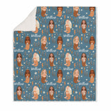 MERMAID KIDS BLANKET SHERPA