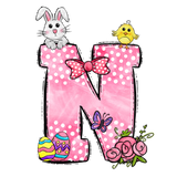 Easter Bow Initial Enamel Mug