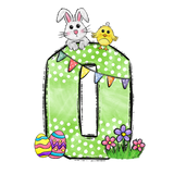 Easter Parade Initial Enamel Mug
