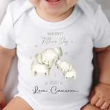 Our First Fathers Day Onesie