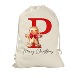 Gingerbread Man Santa Sack