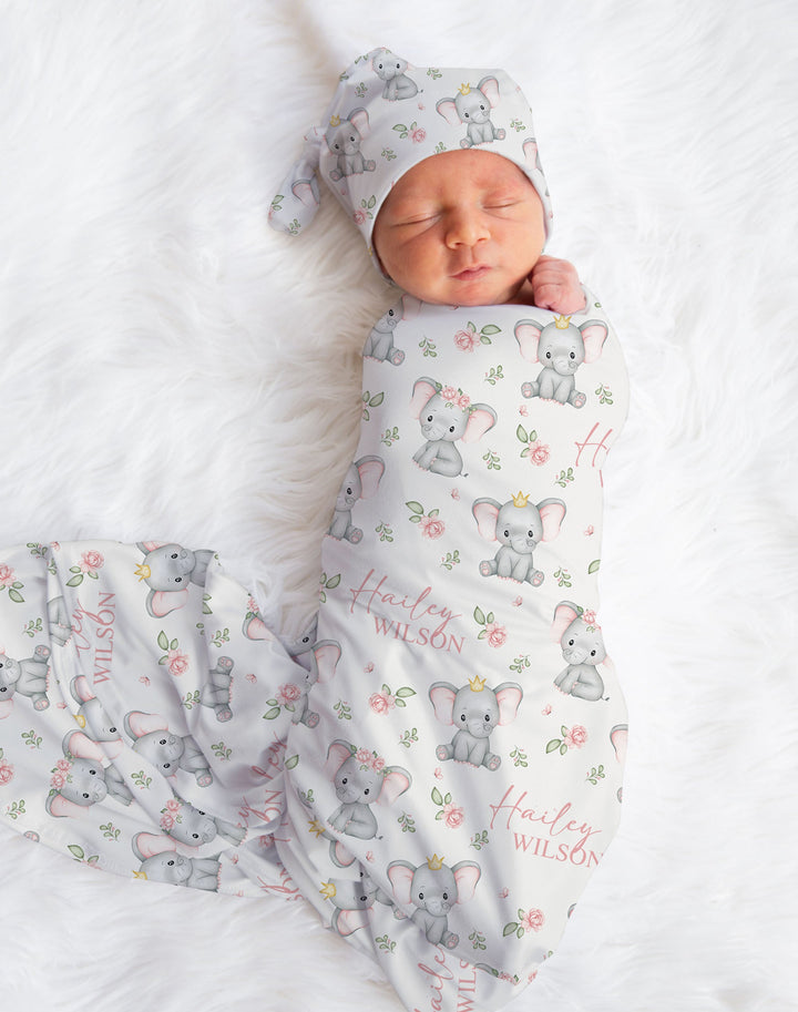 Custom Swaddle Wrap &amp; Beanie