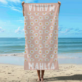 floral quick dry beach towel