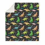 DINOSAUR KIDS BLANKET SHERPA