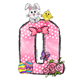 Easter Bow Initial Enamel Mug