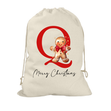 Gingerbread Man Santa Sack