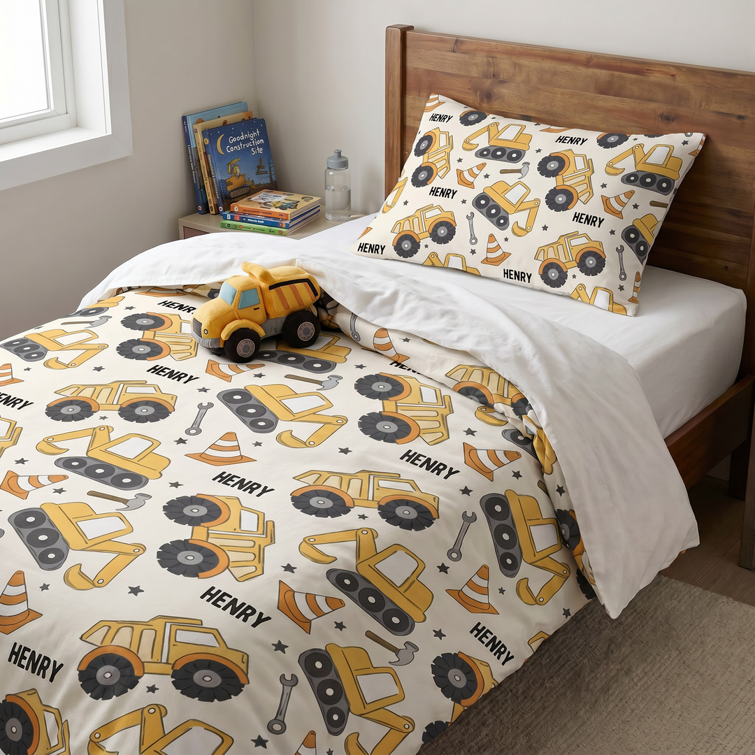 Personalised Kids Quilt Cover &amp; Pillowcase Set