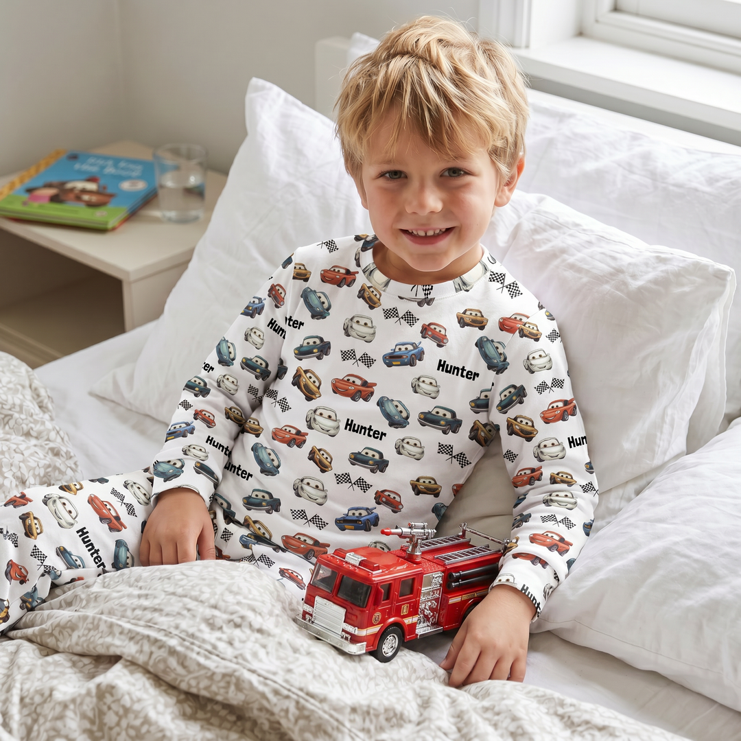 Personalised Kids Long Sleeve Pyjamas