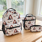 Personalised backpack, lunch bag & pencil case set with a matching printed name, back to school value bundle - The Custom Co