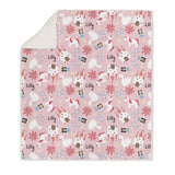 GIRLS SHERPA BLANKET PRINCESS PERSONALISED