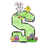 Easter Parade Initial Enamel Mug