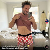 Custom Face Men's Underwear (Hearts)