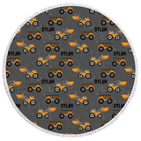 round beach towel