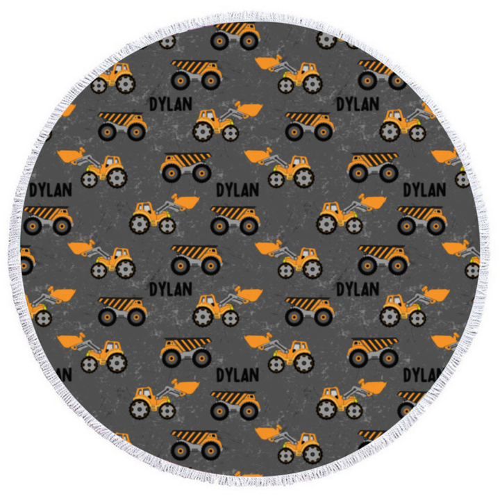 round beach towel