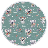 round beach towel