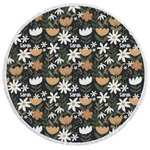 round beach towel