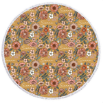 round beach towel