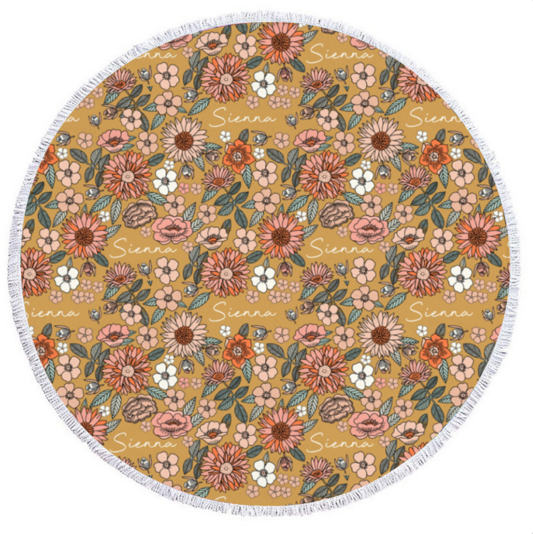 round beach towel