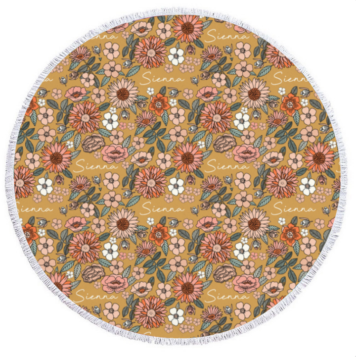 round beach towel