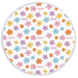 round beach towel