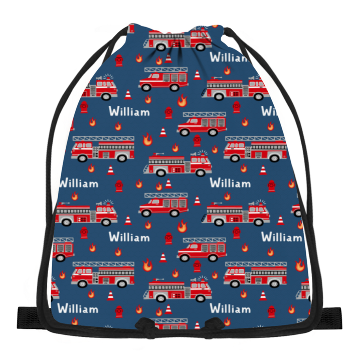 fire truck swim bag
