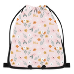 floral drawstring bag