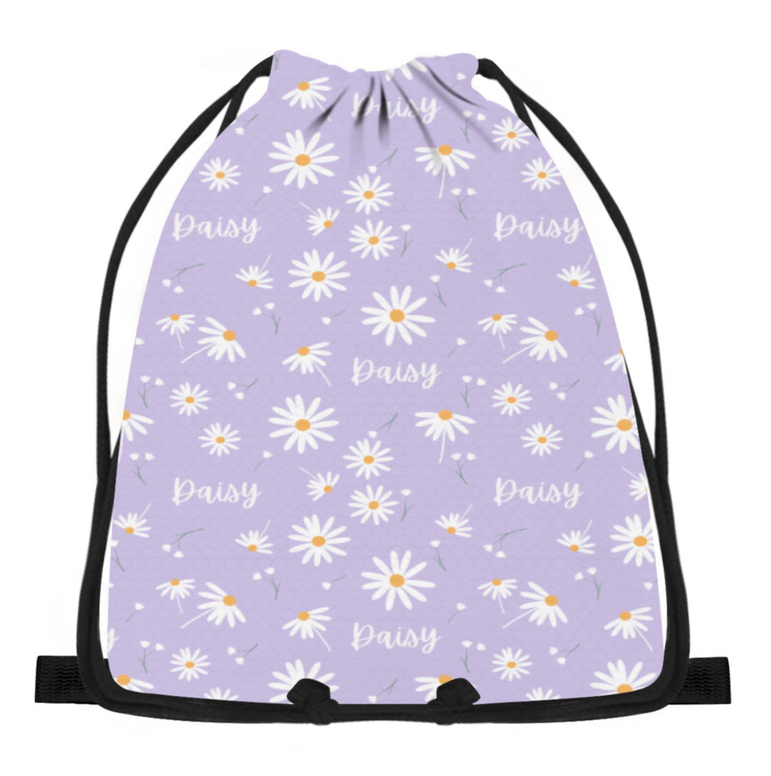 floral drawstring bag