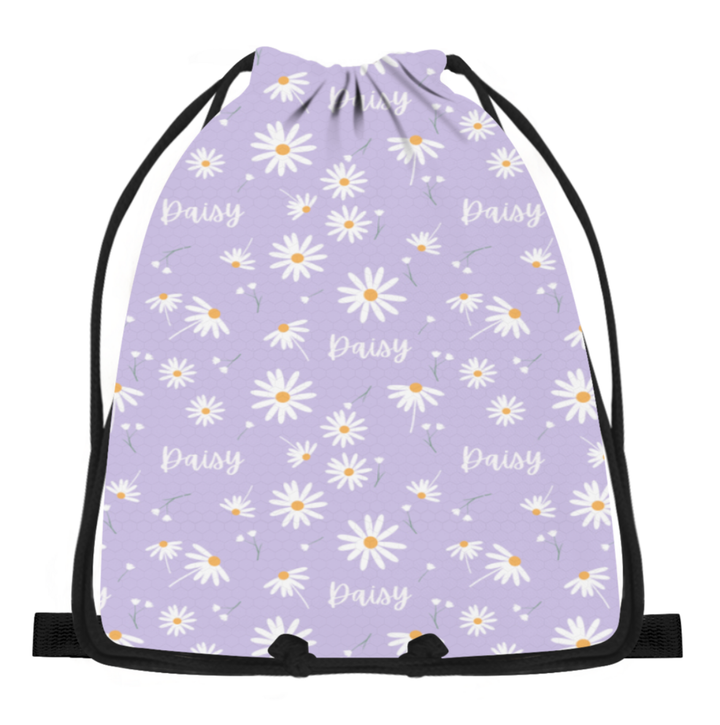 floral drawstring bag