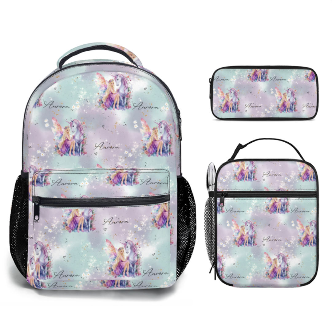 FAIRIES &amp; UNICORNS BACKPACK COMBO