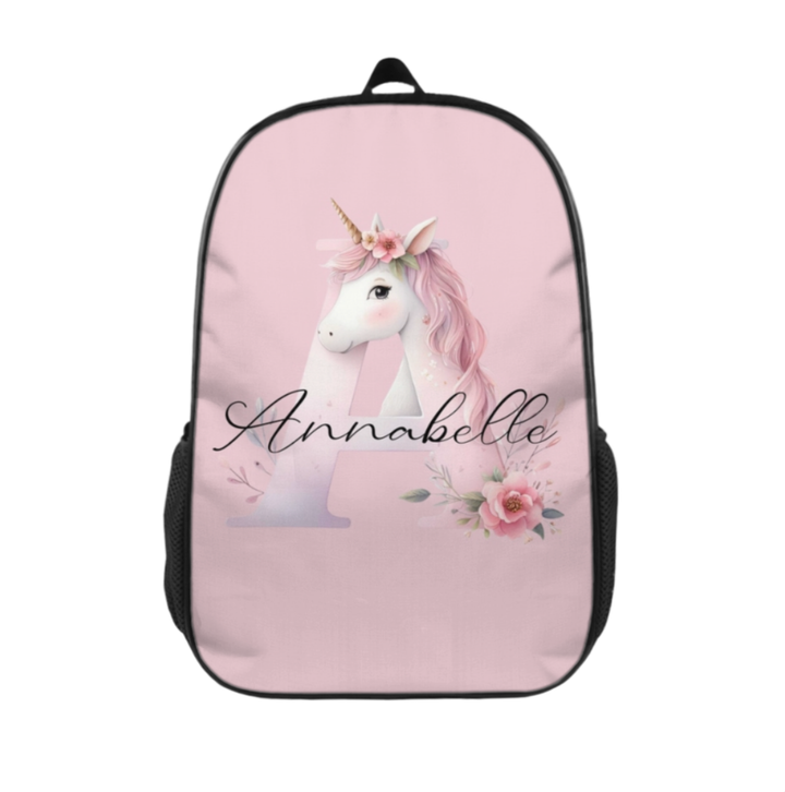 Unicorn Initial Backpack