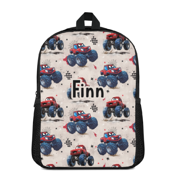 Custom Name Double Pocket School Bag