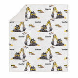 boys personalised sherpa blankets