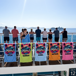 Personalized Cruise Crew 2026 beach towel name print detail