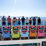 Personalized Cruise Crew 2026 beach towel name print detail