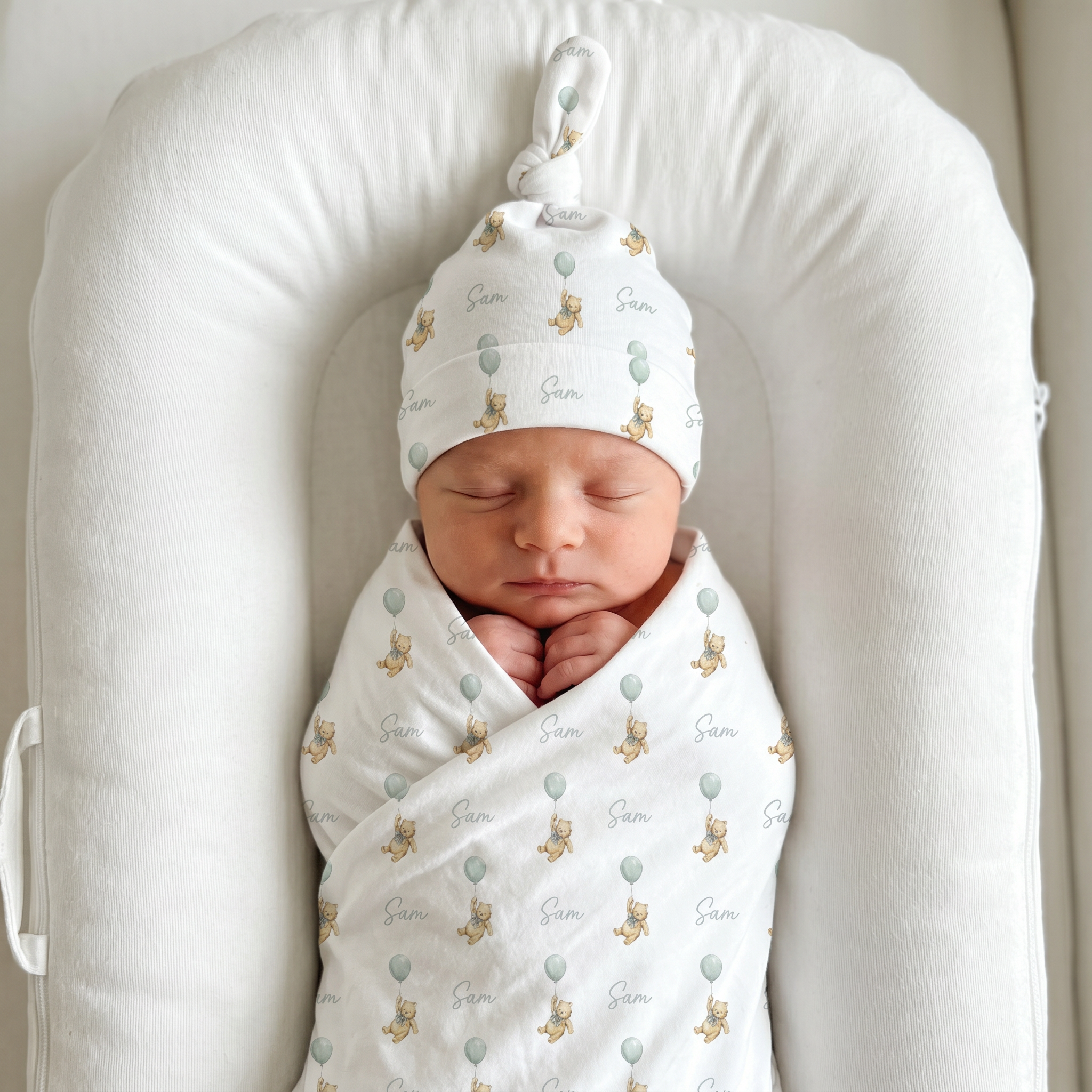 Pooh Bear - Personalised Swaddle Set