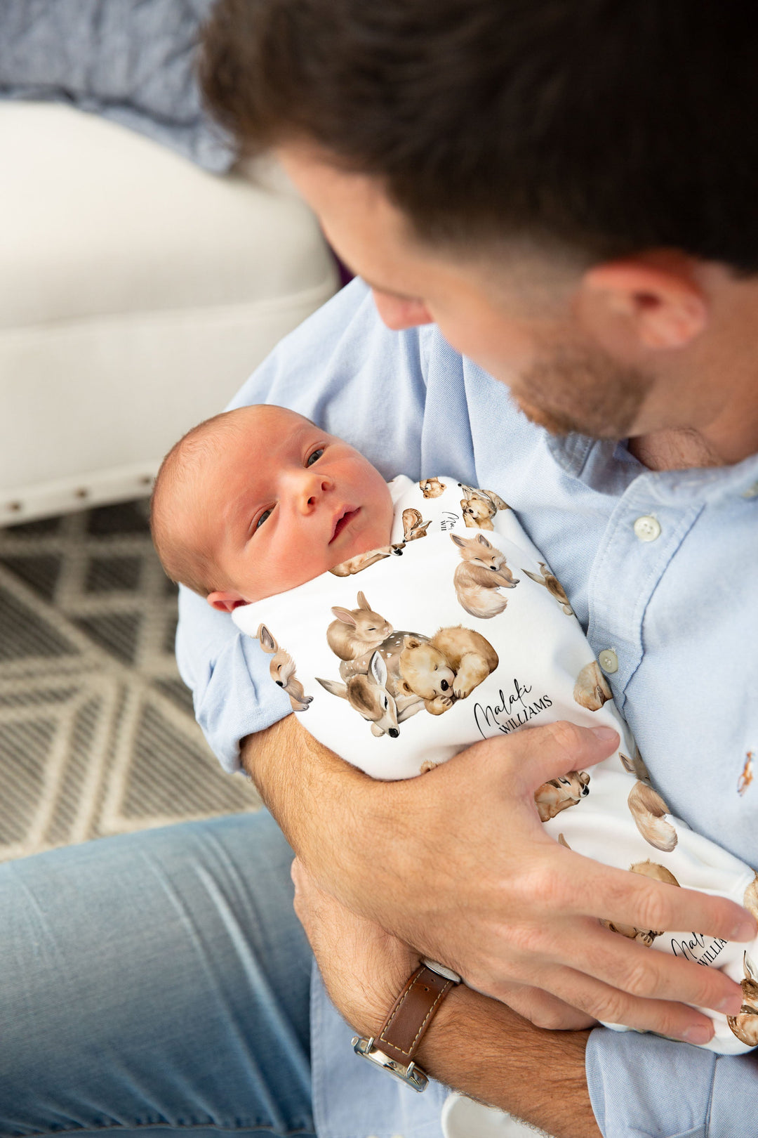 Custom Swaddle Wrap &amp; Beanie