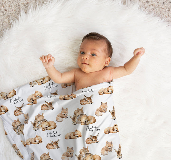 Custom Swaddle Wrap &amp; Beanie