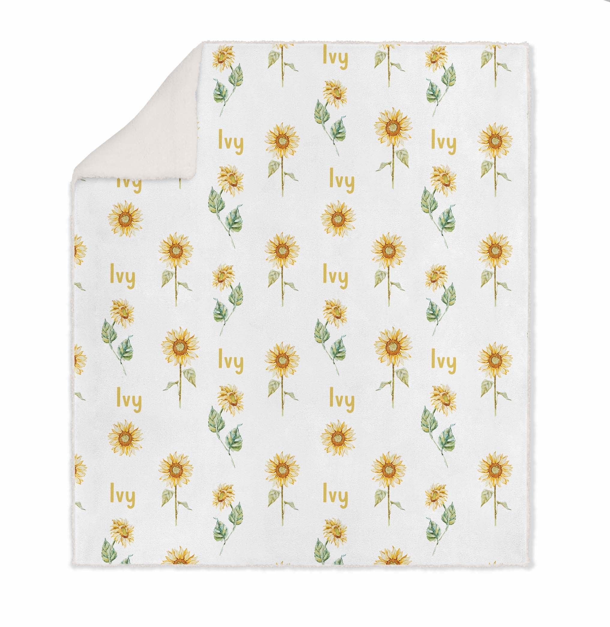 SUNFLOWER BLANKET FOR KIDS
