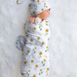 floral baby swaddle