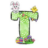 Easter Parade Initial Enamel Mug