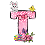 Easter Bow Initial Enamel Mug