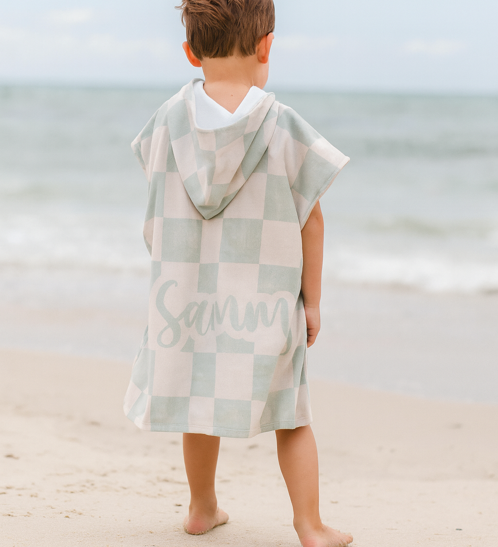 Check Hooded Towel