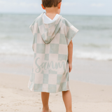 Check Hooded Towel