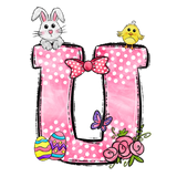 Easter Bow Initial Enamel Mug