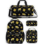 construction backpack lunch bag duffle bag combo