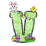 Easter Parade Initial Enamel Mug