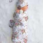 floral baby swaddle