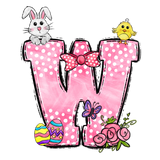 Easter Bow Initial Enamel Mug
